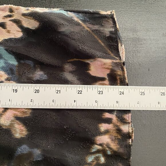 Jigsaw Floral Chiffon Long Sleeve Blouse Size 4 Semi Sheer Textured Flowy Artsy - Picture 12 of 12